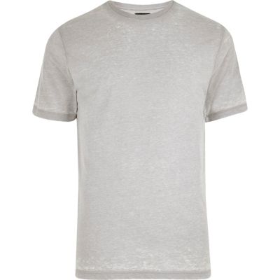 Light grey burnout T-shirt